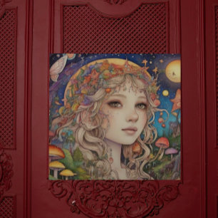 Das glänzende Poster der Fee Queen