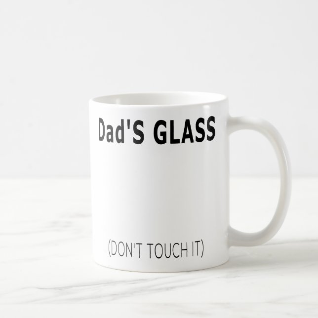 Das Glas des einfachen lustigen Vater-Zitat-Vaters Kaffeetasse (Rechts)