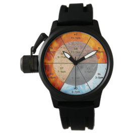 Das Gleichgewicht: Ba Gua, 8 Trigramm Yang TCM Armbanduhr