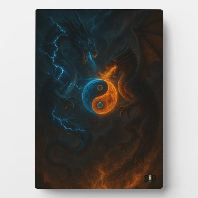 Das Gleichgewicht der Drachen - ewiges Duell Fotoplatte (Vorderseite)