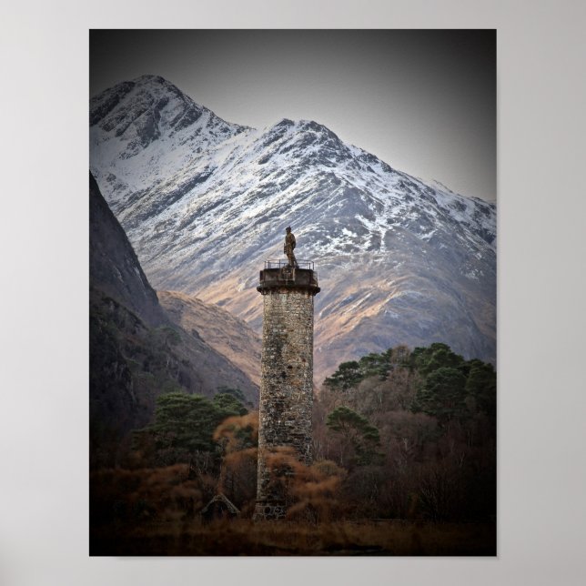 Das Glenfinnan-Denkmal Poster (Vorne)