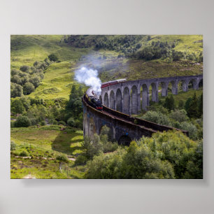 Das Glenfinnan-Viadukt in Schottland Poster