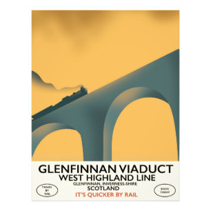 Das Glenfinnan-Viadukt Schottland. Fotodruck