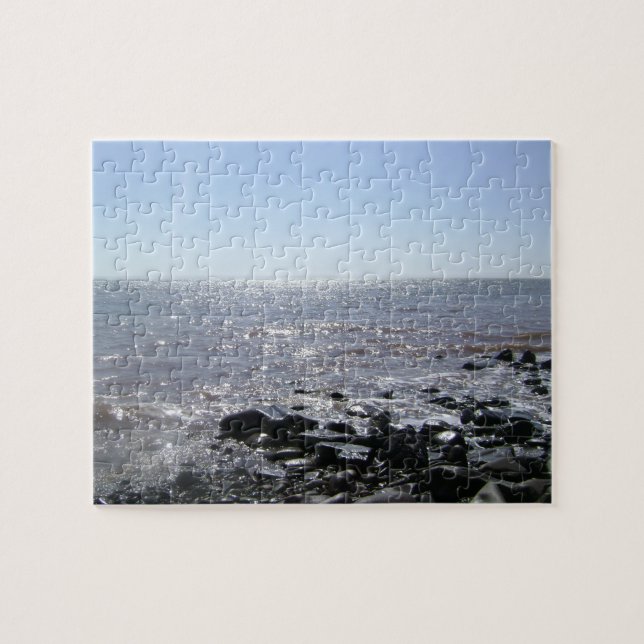 "Das Glitzern wässert" Bay of Fundy-Puzzlespiel Puzzle (Horizontal)