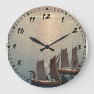 Das glitzernde Meer. Große Wanduhr