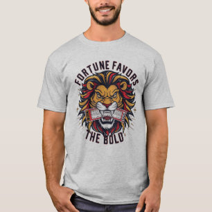 Das Glück begünstigt den kühlen T - Shirt der Löwe