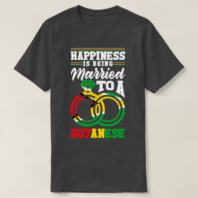 Das Glück der Guyana-Flagge wird einem Guyana Verh T-Shirt (Design vorne)