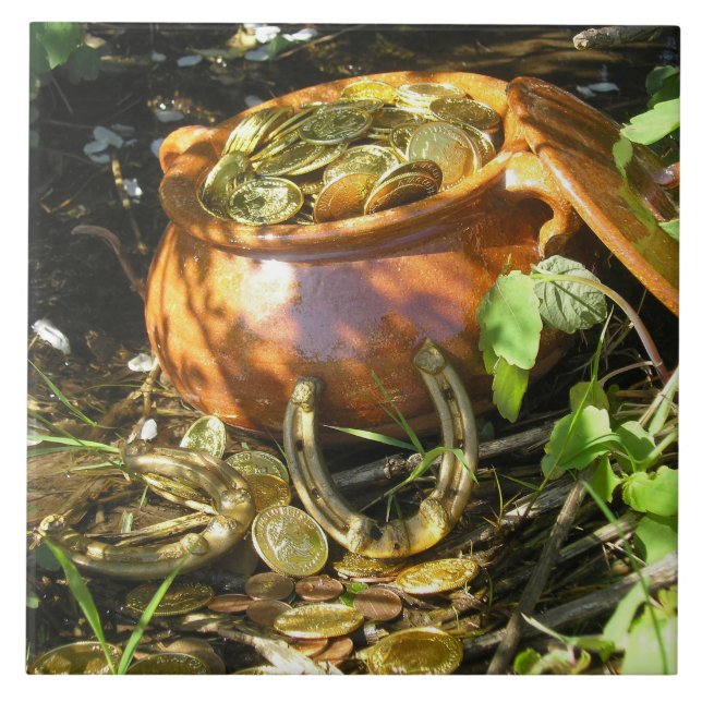 Das Glück der Iren Fliese (Vorderseite)