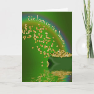 Das Glück der Iren - Pot of Gold/Rainbow Karte