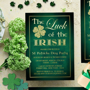 Das Glück der Iren St. Patrick's Day Party Echt Folieneinladung