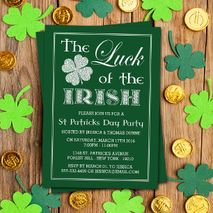 Das Glück des irischen St. Patrick's Day Einladung