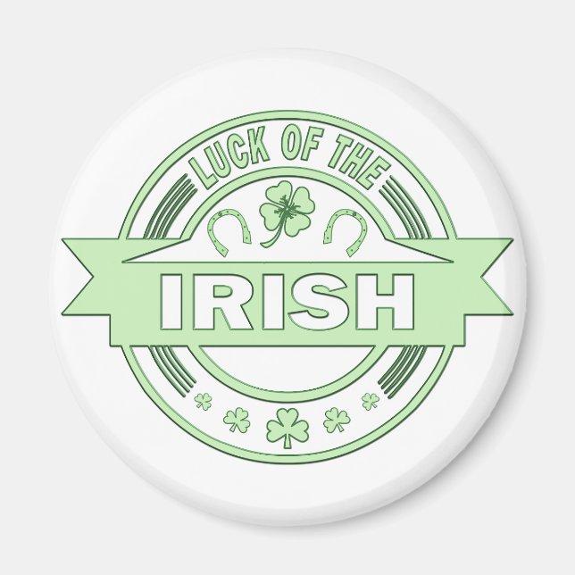 Das Glück des irischen St. Patrick's Day Magnet (Vorne)