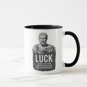 Das Glück des Stoikismus passiert dir Tasse