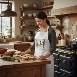 Das Glück des Winters, Vintag Schürze