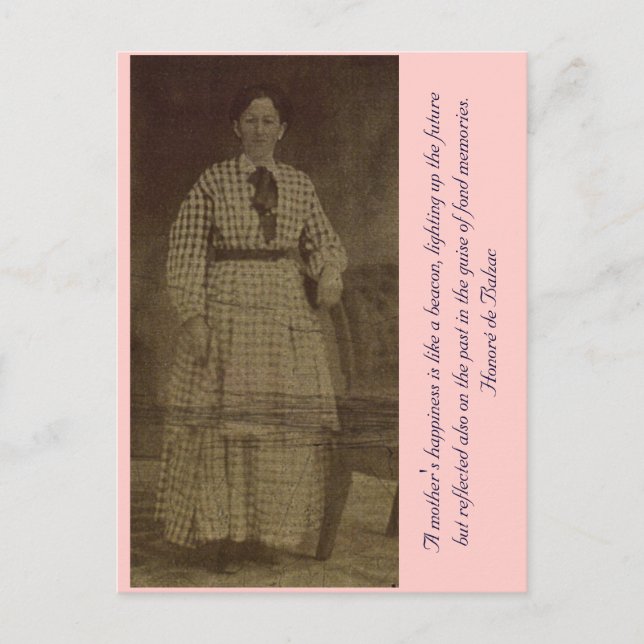 Das Glück einer Mutter ist wie ein Leuchtfeuer... Postkarte (Vorderseite)