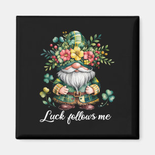 Das Glück folgt mir St Patricks Day Grüne Glückige Magnet