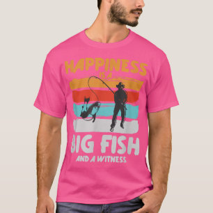 Das Glück ist ein großer Fisch und ein Zeuge, der T-Shirt