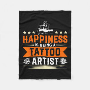 Das Glück ist ein Tattoo-Künstler Tattoo Tatto Fleecedecke