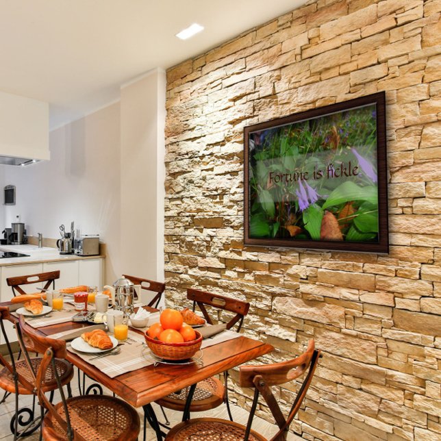 Das Glück ist ein wackeliges Weisheit-Sprichwort-P Poster (Von Creator hochgeladen)