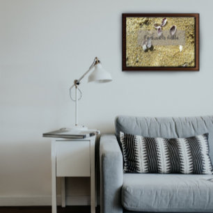 Das Glück ist ein wackeliges Weisheit-Sprichwort-P Poster