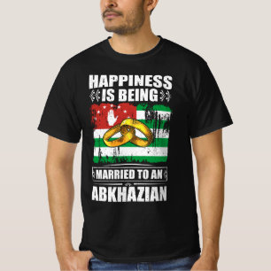 Das Glück ist einem Abchasier Verheiratet T-Shirt