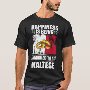 Das Glück ist einem Malteser Verheiratet T-Shirt