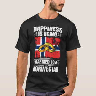 Das Glück ist einem Norweger Verheiratet T-Shirt