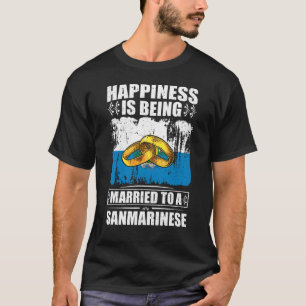 Das Glück ist einem Sanmarinesen Verheiratet T-Shirt