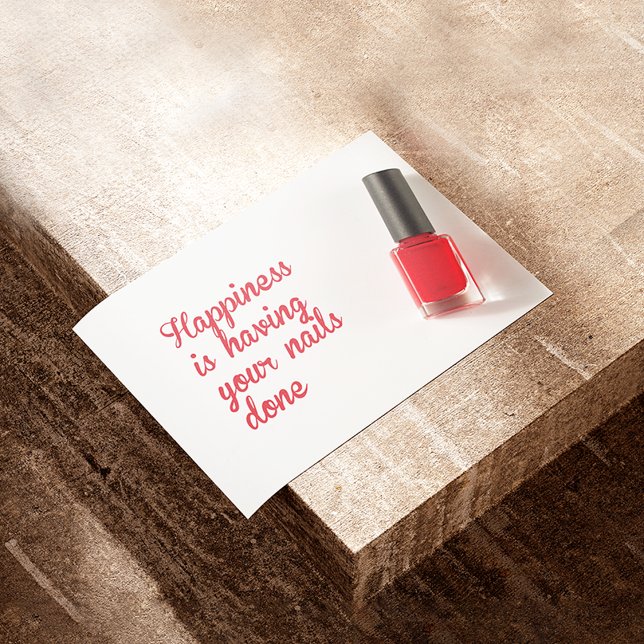 Das Glück ist es, die Nägel fertig zu machen, Nage Poster (Von Creator hochgeladen)