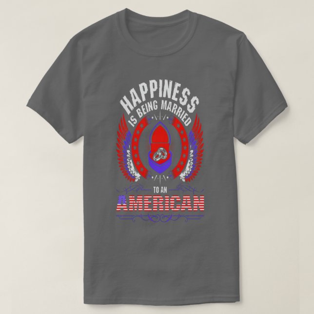 Das Glück ist für den Coupl des amerikanischen Shi T-Shirt (Design vorne)