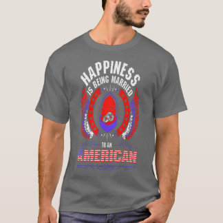 Das Glück ist für den Coupl des amerikanischen Shi T-Shirt