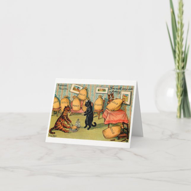 Das Glück, Katzen zu erzählen, die Sie zum Glück f Karte (Vorderseite)