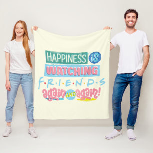 Das Glück sieht sich immer wieder FRIENDS™ an Fleecedecke
