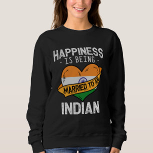 Das Glück wird einer indischen Ehefrau Husba Verhe Sweatshirt