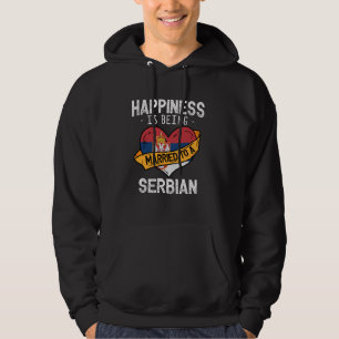 Das Glück wird einer serbischen Ehefrau Husba Verh Hoodie