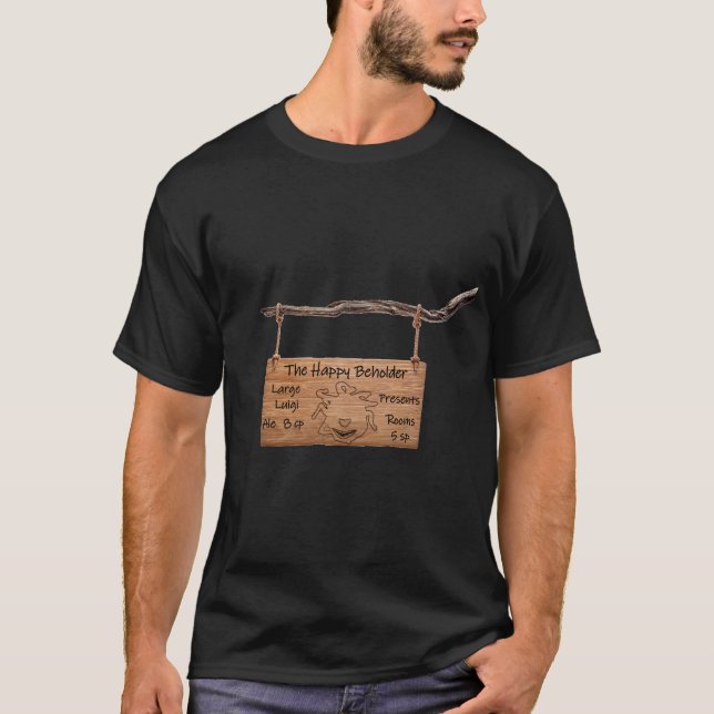Das glückliche Beholder-Zeichen T-Shirt (Vorderseite)