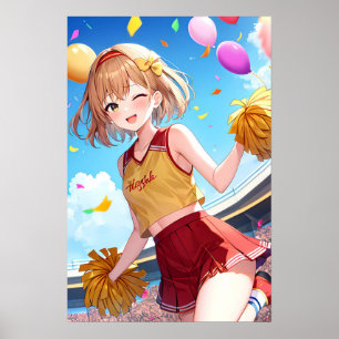 Das glückliche Cheerleader Poster