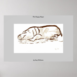 Das glückliche Hippo Poster