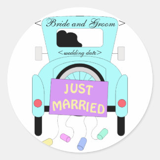 Das glückliche Paar Runder Aufkleber
