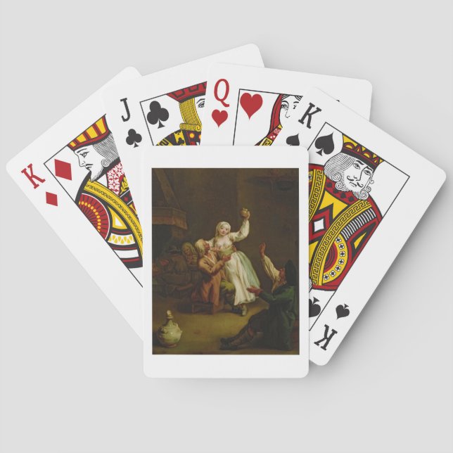 Das glückliche Paar Spielkarten (Rückseite)