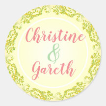 Das glückliche Paar. Zwei Namen auf einem