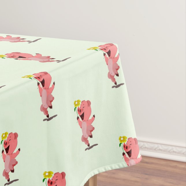 Das glückliche Schwein Tischdecke (Beispiel)