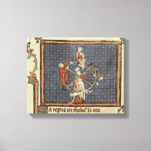 Das Glücksrad, von Ovide moralisieren Leinwanddruck