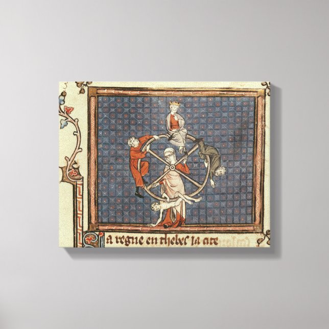 Das Glücksrad von Ovide Moralize Leinwanddruck (Vorderseite)