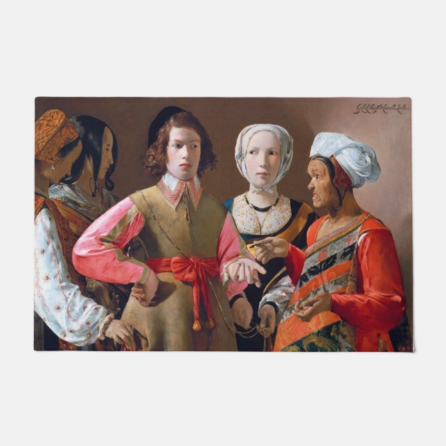 Das Glücksspiel, La Tour Fußmatte (Vorderseite)