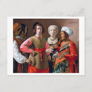 Das Glücksspiel, La Tour Postkarte