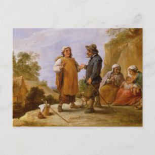 Das Glücksspiel Postkarte