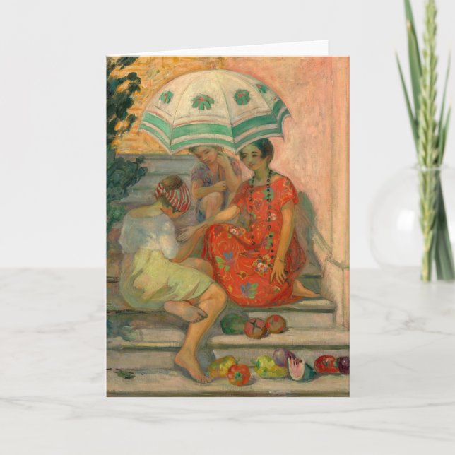 Das Glücksspiel, Sainte-Maxime | Henri Lebasque Karte (Vorderseite)