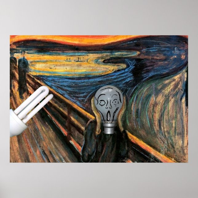 Das Glühbirnen-Poster Poster (Vorne)