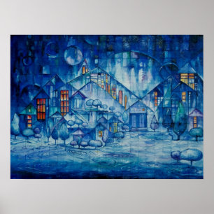 Das Glühen-Plakat des Winters Poster